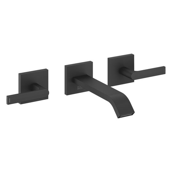 Dornbracht Waschtisch-Wandbatterie IMO starrer Auslauf 171mm, für Wandmontage, 4,6l/min, Schwarz matt