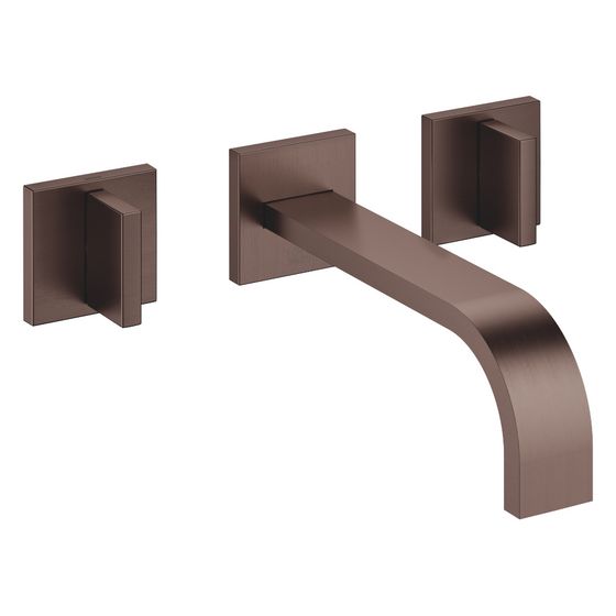 Dornbracht Waschtisch-Wandbatterie Mem, o. Ablaufg., starrer Auslauf, 200mm, max. 5,7l/min, Dark Bronze gebürstet PVD