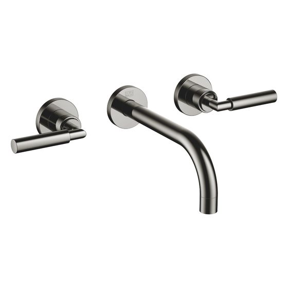 Dornbracht Waschtisch-Wandbatterie Tara o. Ablaufg., starr, 190mm, max. 7l/min, Dark Chrome, 36712882-19