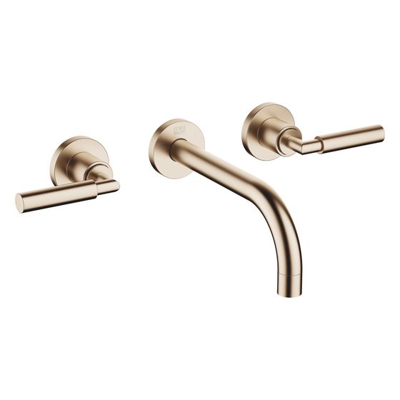 Dornbracht Waschtisch-Wandbatterie Tara o. Ablaufg., starr, 190mm, max. 7l/min, Champagne geb 22kt Gold, 36712882-46