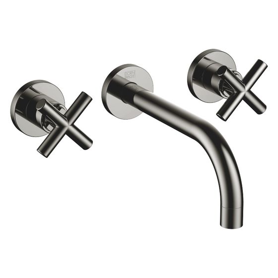 Dornbracht Waschtisch-Wandbatterie Tara o. Ablaufg., starr, 190mm, max. 7l/min, Dark Chrome, 36712892-19