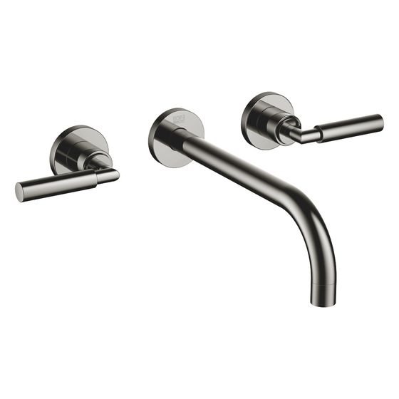 Dornbracht Waschtisch-Wandbatterie Tara o. Ablaufg., starr, 240mm, max. 7l/min, Dark Chrome, 36717882-19