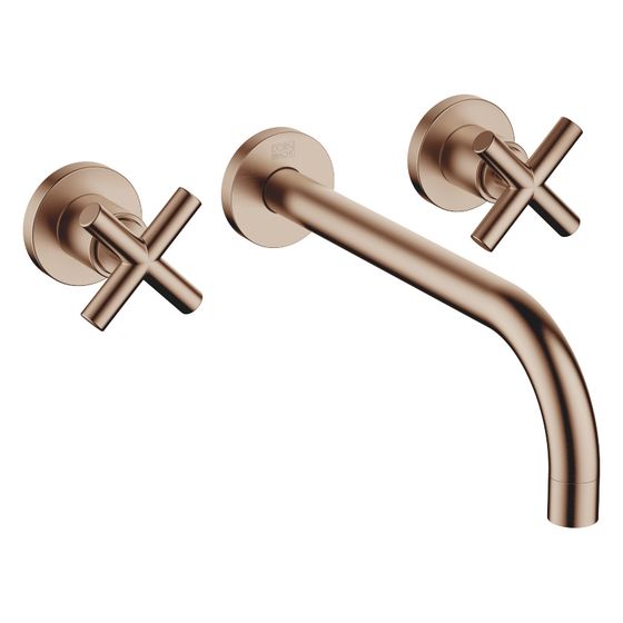 Dornbracht Waschtisch-Wandbatterie Tara o. Ablaufg., starr, 240mm, max. 7l/min, Bronze gebürstet, 36717892-42