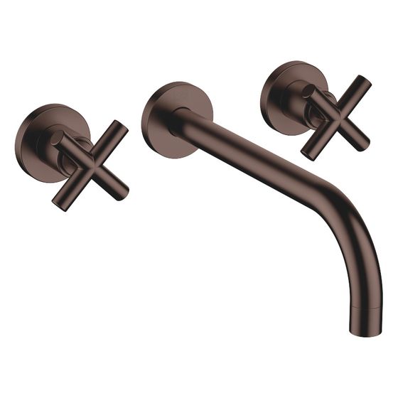 Dornbracht Waschtisch-Wandbatterie Tara o. Ablaufg., starr, 240mm, max. 7l/min, Dark Bronze gebürstet, 36717892-43