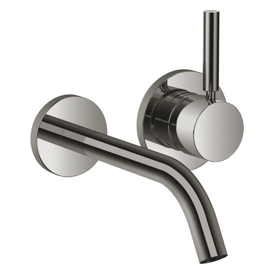 Dornbracht Waschtisch-Wand-Einhandbatterie Meta o. Ablaufg., Ausladung 190mm, starr, 5,7l/min, Dark Chrome