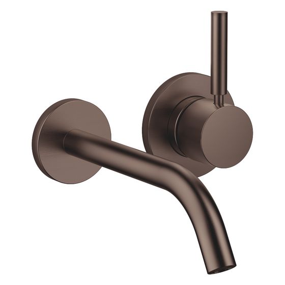 Dornbracht Waschtisch-Wand-Einhandbatterie Meta o. Ablaufg., Ausladung 190mm, starr, 5,7l/min, Dark Bronze gebürstet