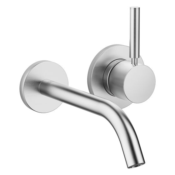 Dornbracht Waschtisch-Wand-Einhandbatterie Meta o. Ablaufg., Ausladung 190mm, starr, 5,7l/min, Chrom gebürstet