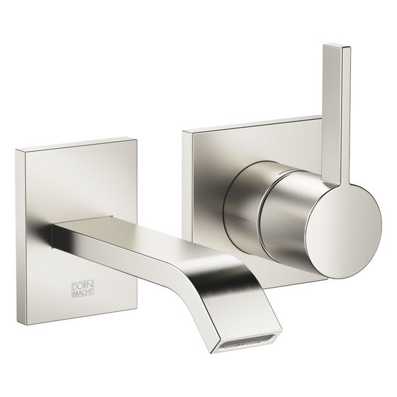 Dornbracht Waschtisch-Wand-Einhandbatterie IMO starrer Auslauf 140mm, für Wandmontage, 4,6l/min, Platin gebürstet