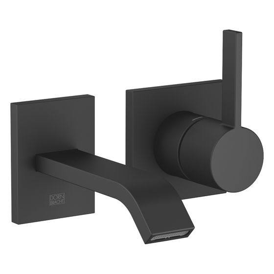 Dornbracht Waschtisch-Wand-Einhandbatterie IMO starrer Auslauf 140mm, für Wandmontage, 4,6l/min, Schwarz matt