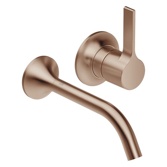 Dornbracht Waschtisch-Wand-Einhandbatterie Vaia o. Ablaufg., starr, Ausladung 190mm, 5,7l/min, Bronze gebürstet