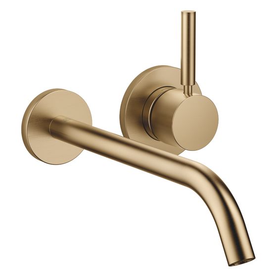 Dornbracht Waschtisch-Wand-Einhandbatterie Meta o. Ablaufg., Ausladung 250mm, starr, 5,7l/min, Dark Brass gebürstet