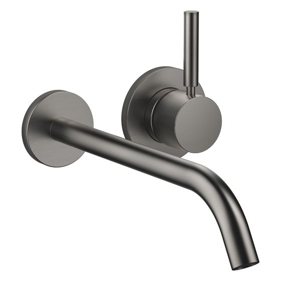 Dornbracht Waschtisch-Wand-Einhandbatterie Meta o. Ablaufg., Ausladung 250mm, starr, 5,7l/min, Dark Platinum gebürstet