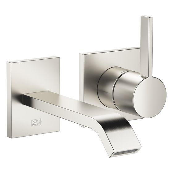 Dornbracht Waschtisch-Wand-Einhandbatterie IMO starrer Auslauf 170mm, für Wandmontage, 4,6l/min, Platin gebürstet