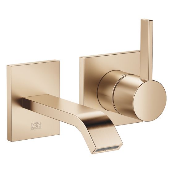 Dornbracht Waschtisch-Wand-Einhandbatterie IMO starrer Auslauf 170mm, für Wandmontage, 4,6l/min, Light Gold gebürstet