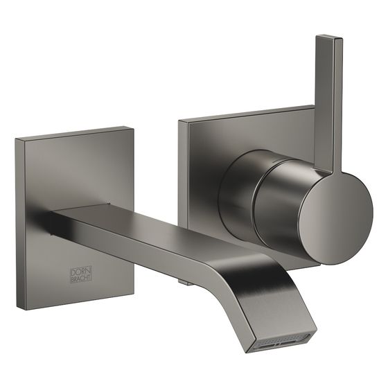 Dornbracht Waschtisch-Wand-Einhandbatterie IMO starrer Auslauf 170mm, für Wandmontage, 4,6l/min, Dark Platinum gebürstet