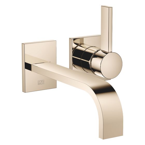 Dornbracht Waschtisch-Wand-Einhandbatterie Mem, o. Ablaufg., starrer Auslauf, 207mm, max. 5,7l/min, Champagne 22kt Gold