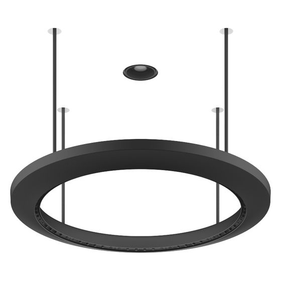 Dornbracht Regenpaneel Aquahalo 3 Strahlarten Aquacircle Rain 14l/min Tempest Rain 9l/min Diamond Rain 6,8l/min, Schwarz matt
