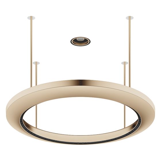 Dornbracht Regenpaneel Aquahalo 3 Strahla. Aquacircle Rain 14l/min Tempest Rain 9l/min Diamond Rain 6,8l/min, Champagne geb 22kt