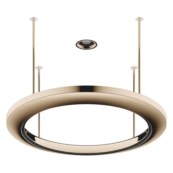 Dornbracht Regenpaneel Aquahalo 3 Strahlarten Aquacircle Rain 14l/min Tempest Rain 9l/min Diamond Rain 6,8l/min, Champagne 22kt
