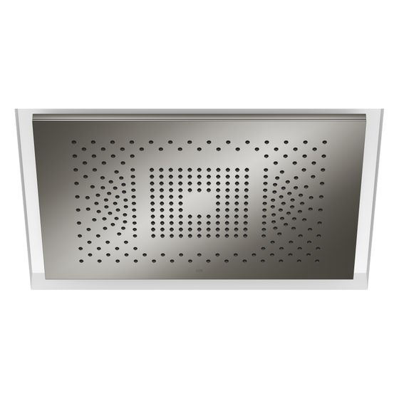 Dornbracht Regenpaneel Serenity Sky für Deckeneinbau 2 Strahlarten Purify Rain 10l/min Full Rain 14l/min 600x420mm, Dark Chrome