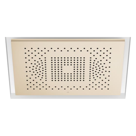 Dornbracht Regenpaneel Serenity Sky Deckeneinbau 2 Strahlarten 600x420mm, Champagne gebürstet 22kt Gold