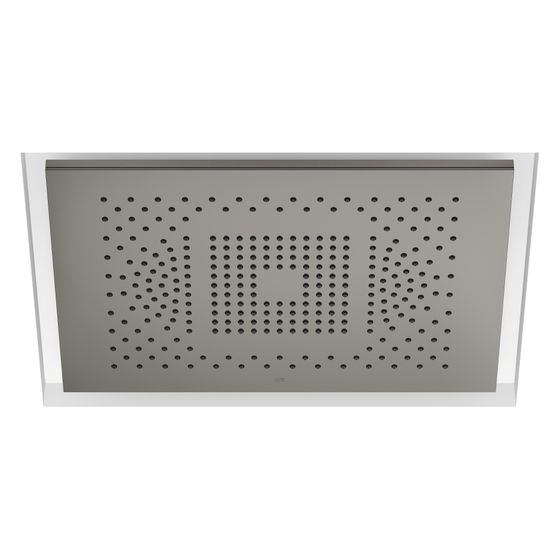 Dornbracht Regenpaneel Serenity Sky Deckeneinbau Licht 2 Strahlarten 600x420mm, Dark Platinum gebürstet