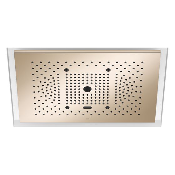 Dornbracht Regenpaneel Serenity Sky plus für Deckeneinbau 5 Strahlarten 600x420mm, Champagne 22kt Gold