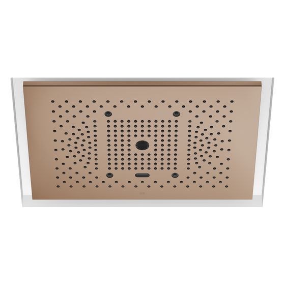 Dornbracht Regenpaneel Serenity Sky plus für Deckeneinbau mit Licht 5 Strahlarten 600x420mm, Bronze gebürstet