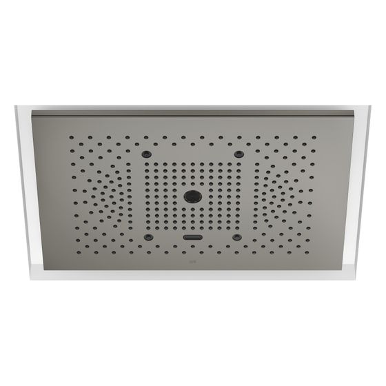 Dornbracht Regenpaneel Serenity Sky plus für Deckeneinbau mit Licht 5 Strahlarten 600x420mm, Dark Platinum gebürstet