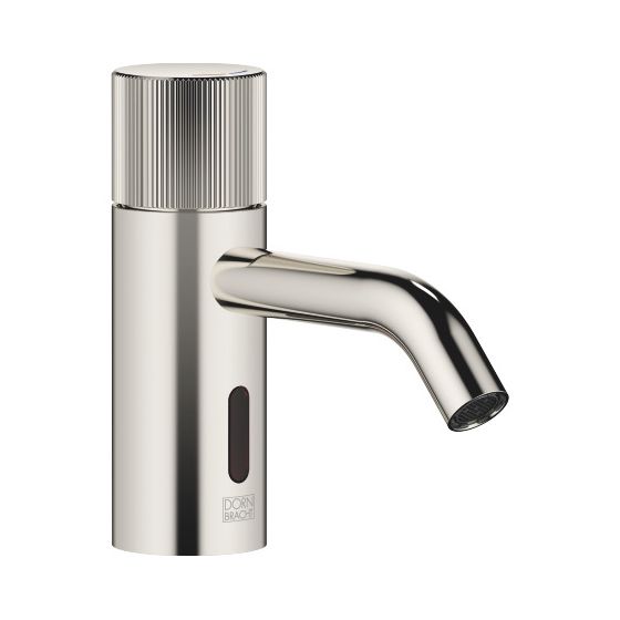 Dornbracht Waschtischarmatur Meta Infrarot-Sensorik o. Ablaufg., Ausladung 125mm, starr, 5,7l/min, Platin