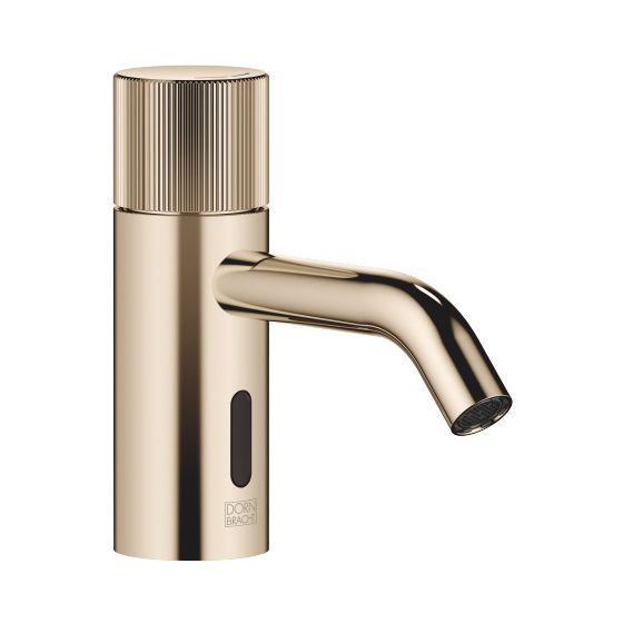 Dornbracht Waschtischarmatur Meta Infrarot-Sensorik o. Ablaufg., Ausladung 125mm, starr, 5,7l/min, Light Gold