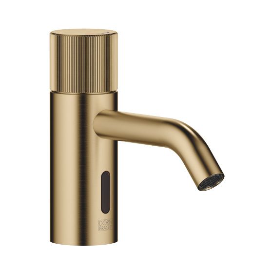 Dornbracht Waschtischarmatur Meta Infrarot-Sensorik o. Ablaufg., Ausladung 125mm, starr, 5,7l/min, Dark Brass gebürstet