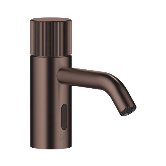 Dornbracht Waschtischarmatur Meta Touchfree, IR, starrer Auslauf, 125mm, max. 5,7l/min, Dark Bronze gebürstet PVD