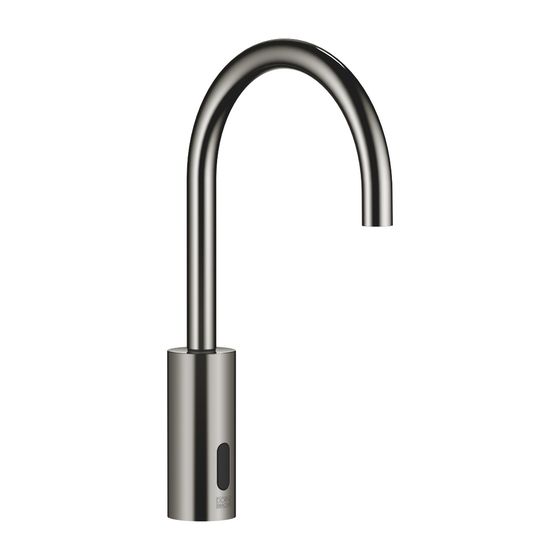 Dornbracht Waschtischarmatur Meta Touchfree elektronisch IR Standmontage o. Ablaufg., 165mm 5,7l/min, Dark Chrome