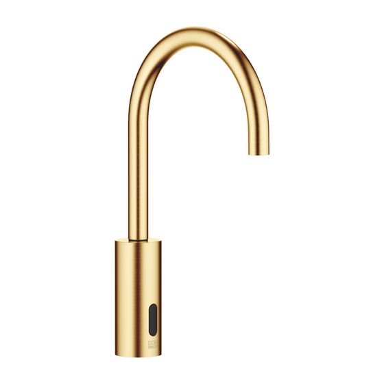 Dornbracht Waschtischarmatur Meta Touchfree elektronisch IR Standmontage o. Ablaufg., 165mm 5,7l/min, Messing geb 23kt Gold