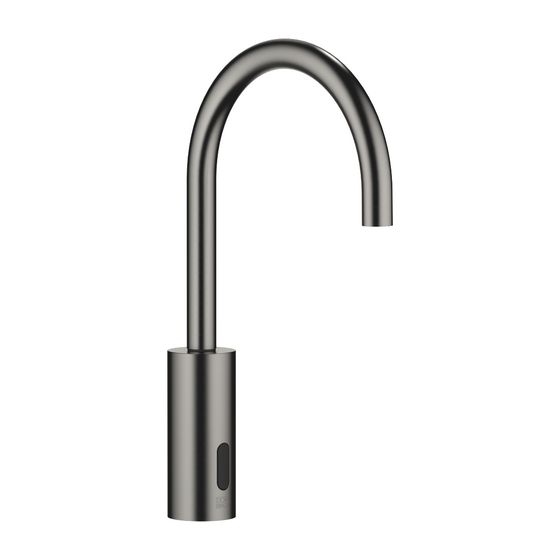 Dornbracht Waschtischarmatur Meta Touchfree elektronisch IR Standmontage o. Ablaufg., 165mm 5,7l/min, Dark Platinum gebürstet