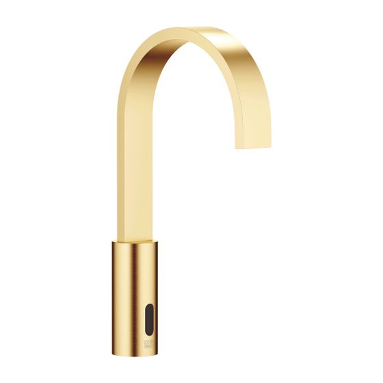 Dornbracht Waschtischarmatur Mem Touchfree, Standmontage, IR, starrer Ausl., Ausl. 165mm, max. 5,7l/min, Messing geb 23kt Gold