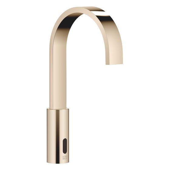Dornbracht Waschtischarmatur Mem Touchfree, Standmontage, IR, starrer Ausl., Ausladung 165mm, max. 5,7l/min, Champagne 22kt Gold