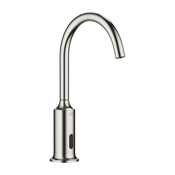 Dornbracht Waschtischarmatur Vaia, elektronische Öffnungs-/Schließfunktion, IR, starr, 167mm, 5,7l/min, Platin gebürstet