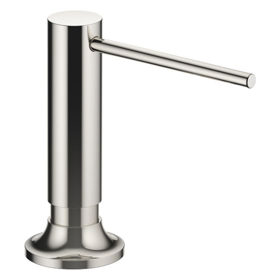 Dornbracht Spender Vaia mit Rosette, schwenkbar, Ausladung 140mm, 500ml, Platin