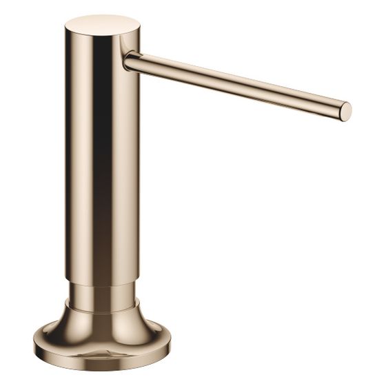Dornbracht Spender Vaia mit Rosette, schwenkbar, Ausladung 140mm, 500ml, Champagne 22kt Gold