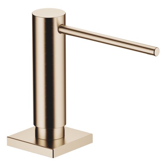 Dornbracht Spender mit Rosette Lot Ausladung 124mm 500ml, Champagne gebürstet 22kt Gold, 82439970-46