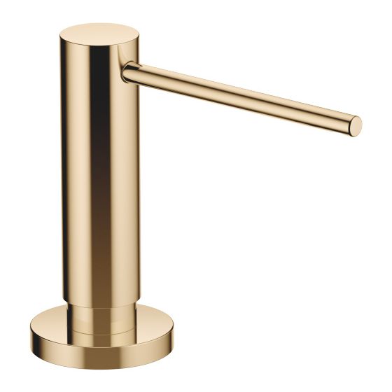 Dornbracht Spender mit Rosette Lot Ausladung 124mm 500ml, Messing 23kt Gold