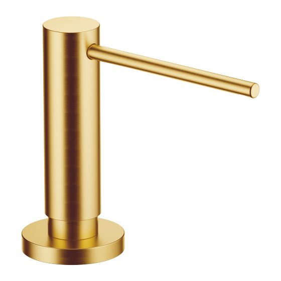 Dornbracht Spender mit Rosette Lot Ausladung 124mm 500ml, Messing gebürstet 23kt Gold, 82444970-28