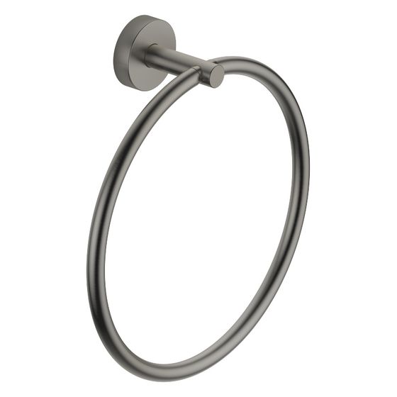 Dornbracht Handtuchring rund 185mm Ausladung 55mm Rosette 40mm, Dark Platinum gebürstet