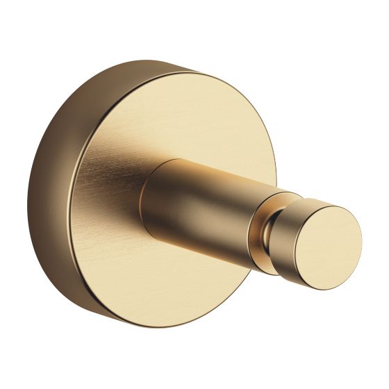 Dornbracht Haken, Ausladung 50mm, Messing gebürstet 23kt Gold
