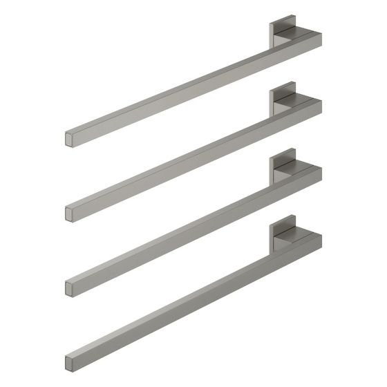 Dornbracht Handtuchwärmer 4-fach Ausladung links ohne Bedienelement IP 44 600x420x63mm 60W, Dark Platinum gebürstet