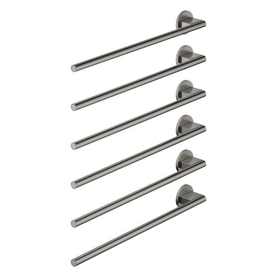 Dornbracht Handtuchwärmer 6-fach Ausladung links ohne Bedienelement IP 44 610x680x67mm 90W, Dark Platinum gebürstet