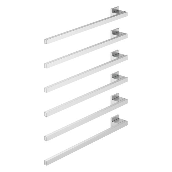 Dornbracht Handtuchwärmer 6-fach Ausladung links ohne Bedienelement IP 44 600x660x63mm 90W, Chrom gebürstet