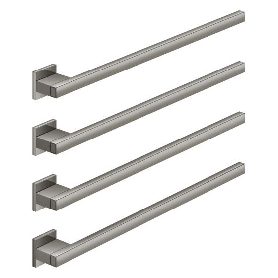Dornbracht Handtuchwärmer 4-fach Ausladung rechts ohne Bedienelement IP 44 600x420x63mm 60W, Dark Chrome
